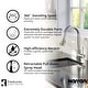 preview thumbnail 13 of 18, Karran Weybridge Single-Handle Pull-Down Sprayer Kitchen Faucet with Matching Soap Dispenser