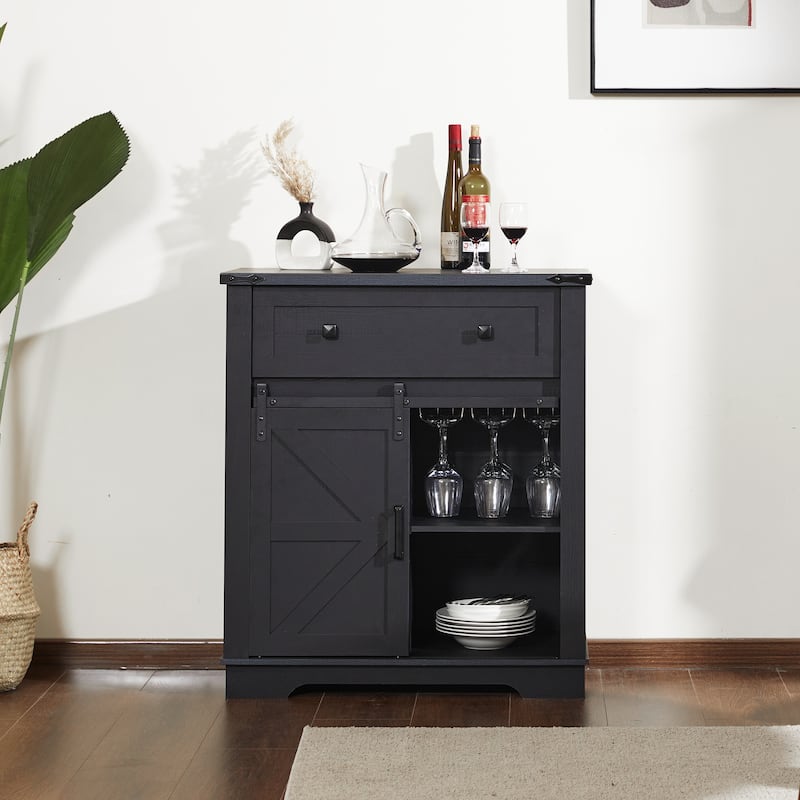 Farmhouse Coffee Bar Cabinet,Kitchen Buffet and Sideboard for Dining Room, Living Room, Entryway