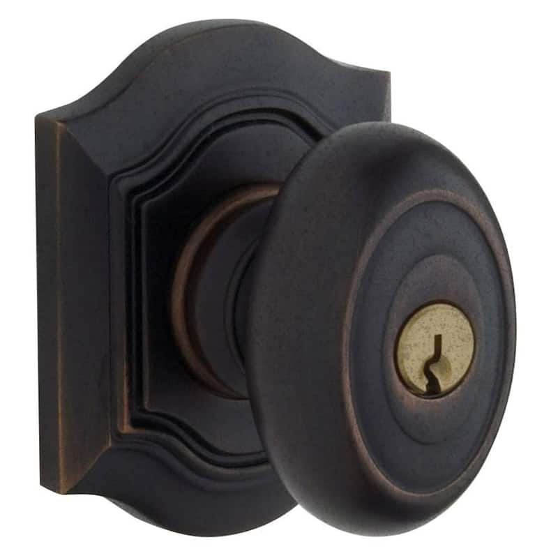 Baldwin Bethpage Style Single Cylinder Keyed Entry Door Knob Set with