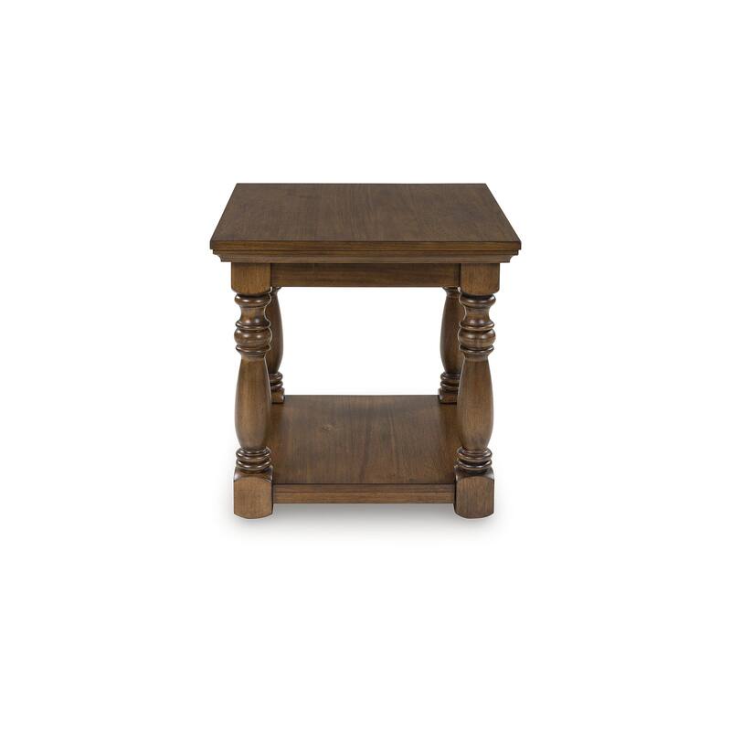 Signature Design by Ashley Sturlayne Brown End Table - 26"W x 25"D x 24"H
