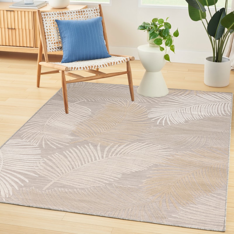 Nourison Suncoast Indoor/Outdoor Nature Area Rug.