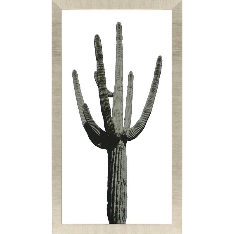 Saguaro I Framed Art Giclee Under Glass - Green - 39 X 21 X 2
