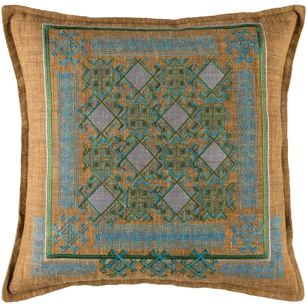 Decorative Rachel Sky Blue 18-inch Throw Pillow Cover. Opens flyout.