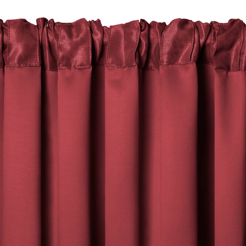 Elrene Antonia Blackout Rod Pocket/Back Tab Curtain Panel