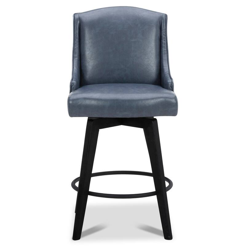 Spruce & Spring Jayden Upholstered Counter Height Swivel Barstool Set
