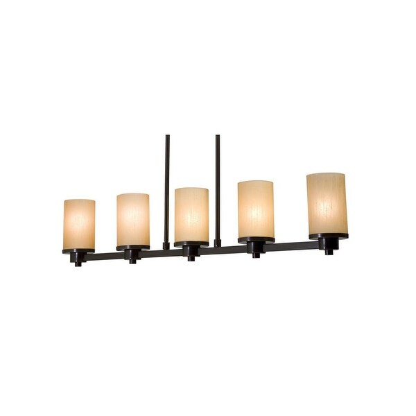 Artcraft Lighting AC1315 Parkdale Single-Tier Linear Chandelier with 5-Lights - 38" Wide
