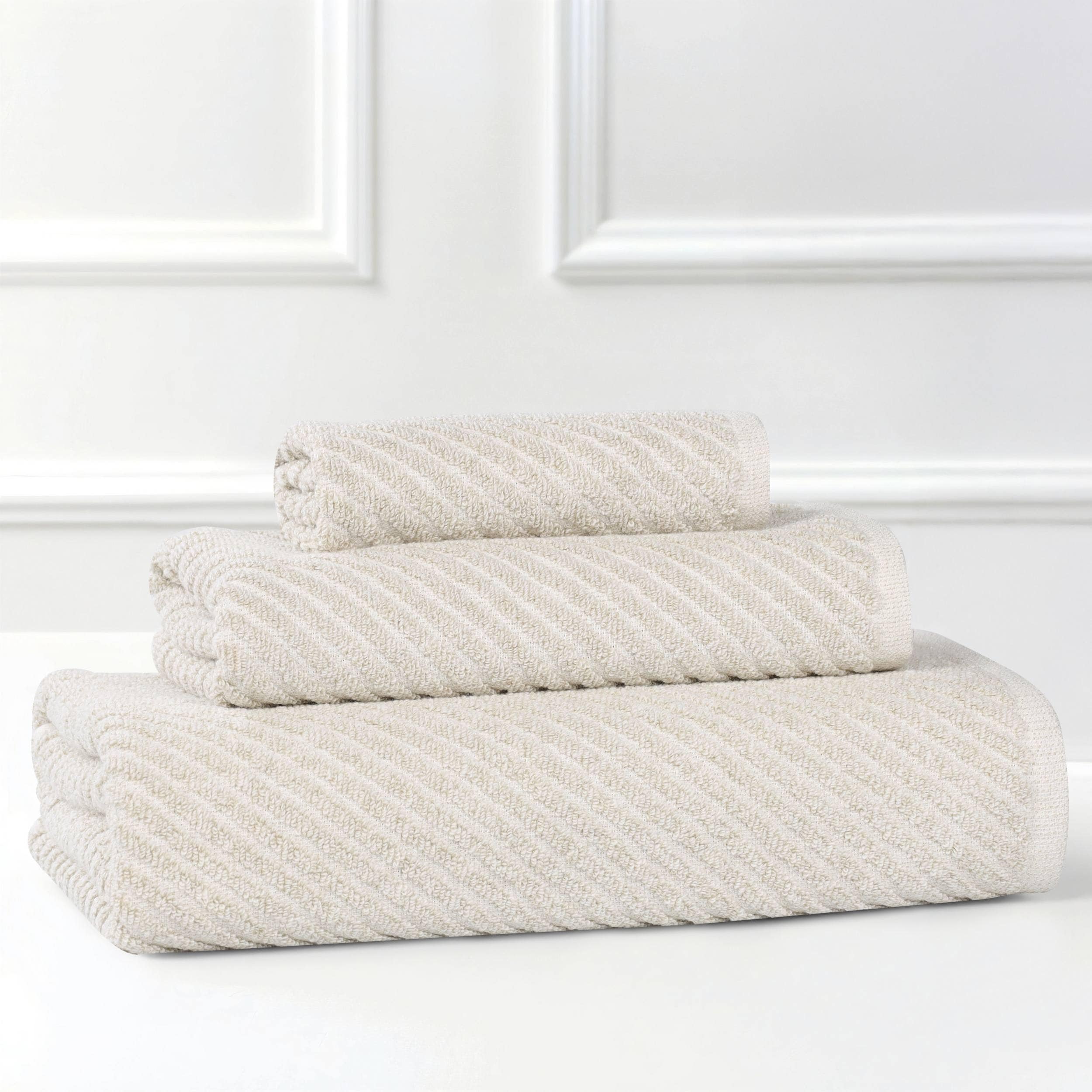 Superior Amelia Viscose Cotton Blend 3 Piece Towel Set