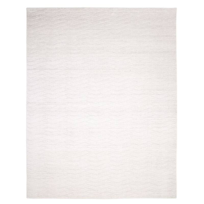 Overton Handmade Modern Contemporary Solid Area Rug