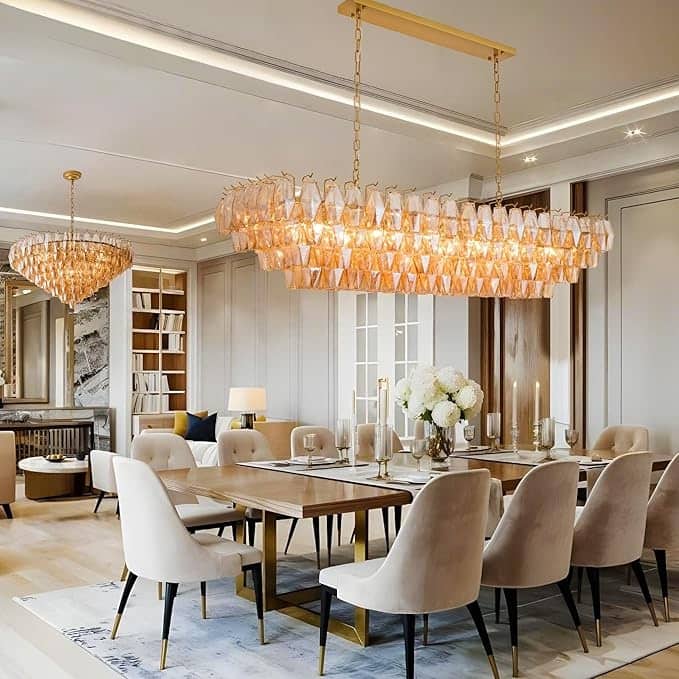 KAYLA 37in Modern Extra Large Black Chandeliers