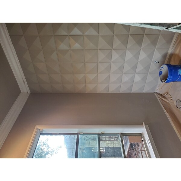 Top Product Reviews For 3d Plant Fiber Diamond Design Wall Panels
