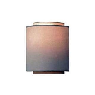 Vaxcel Lighting Burnaby 1 Light Wall Sconce with White Fabric Shade