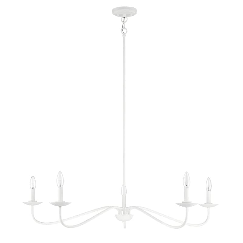 Meridian M10085 5 Light 7" Tall Taper Candle Style Chandelier