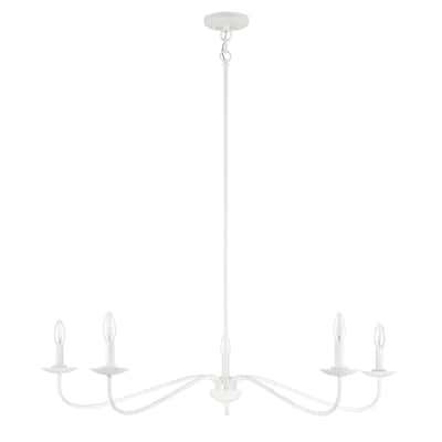 Meridian M10085 5 Light 7" Tall Taper Candle Style Chandelier