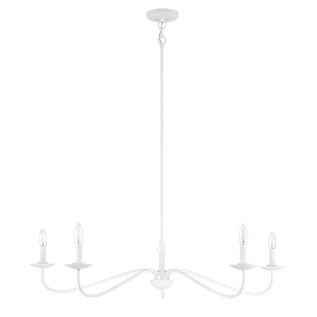 Meridian M10085 5 Light 7" Tall Taper Candle Style Chandelier