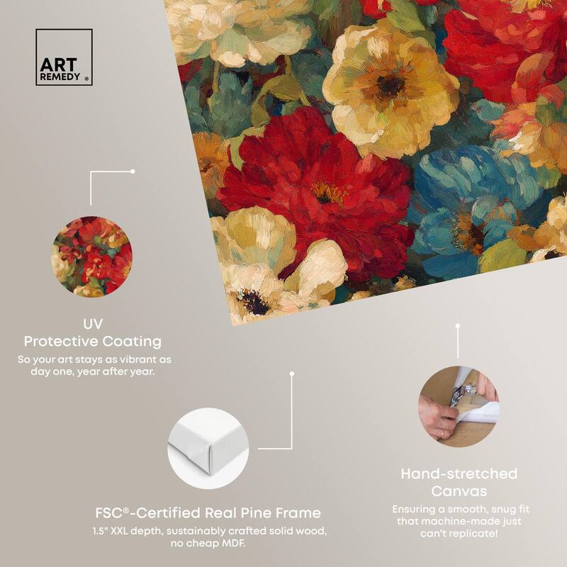 Garden Tapestries II Canvas by Art Remedy, Gallery Wrapped