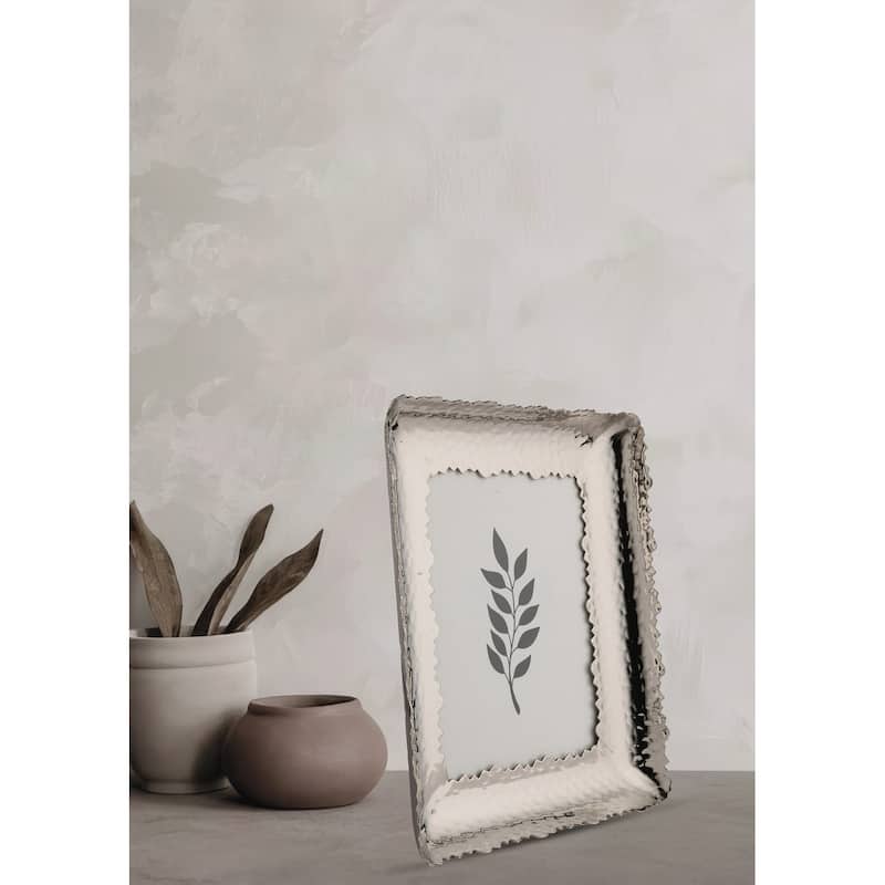 Brass Picture Frame Silver 5x7