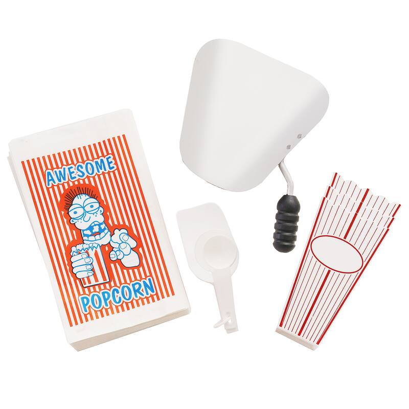 Popcorn Machine with Cart – 8oz Popper with Stainless-steel Kettle by Great Northern Popcorn (Red)