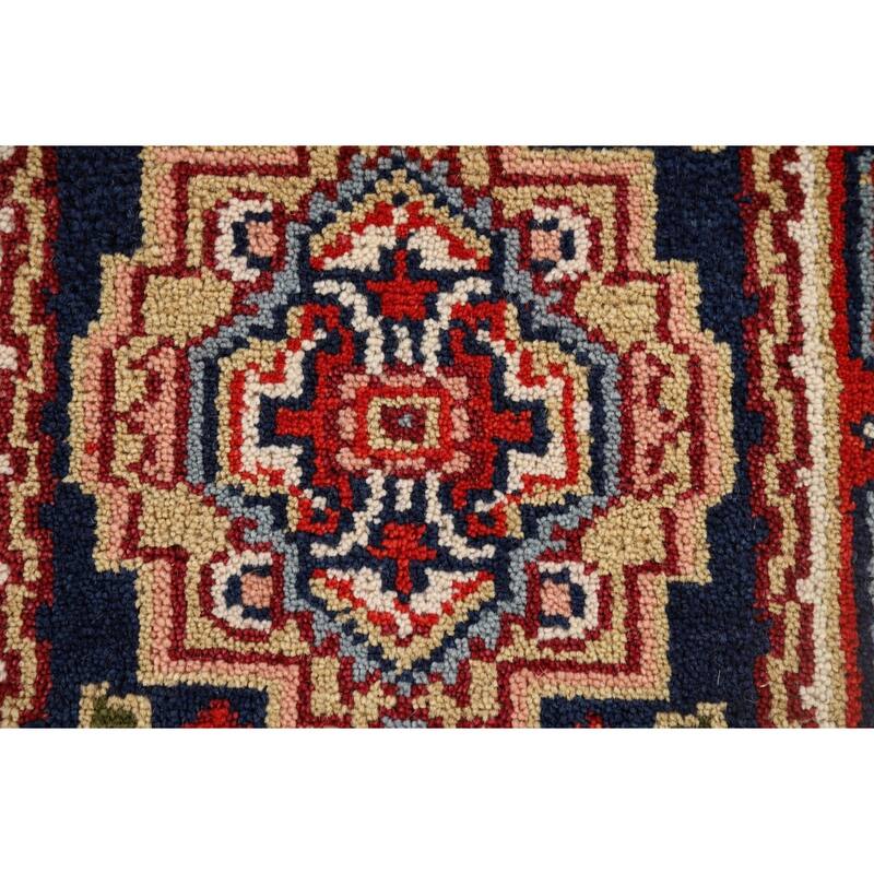 Heriz Serapi Indian Accent Rug Hand-Knotted Wool Carpet - 2'0" x 3'0"