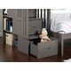preview thumbnail 5 of 8, AFI Westbrook Twin over Full Size Staircase Bunk Bed with Bed Drawers & Charging Station in Grey