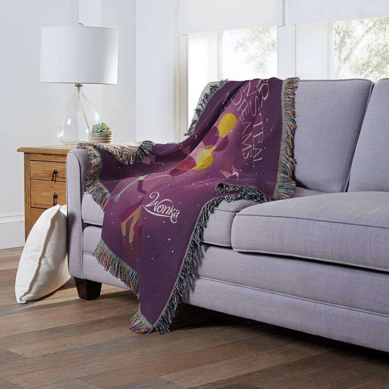 Warner Brothers Willy Wonka Wonka Dream Tapestry Throw Blanket