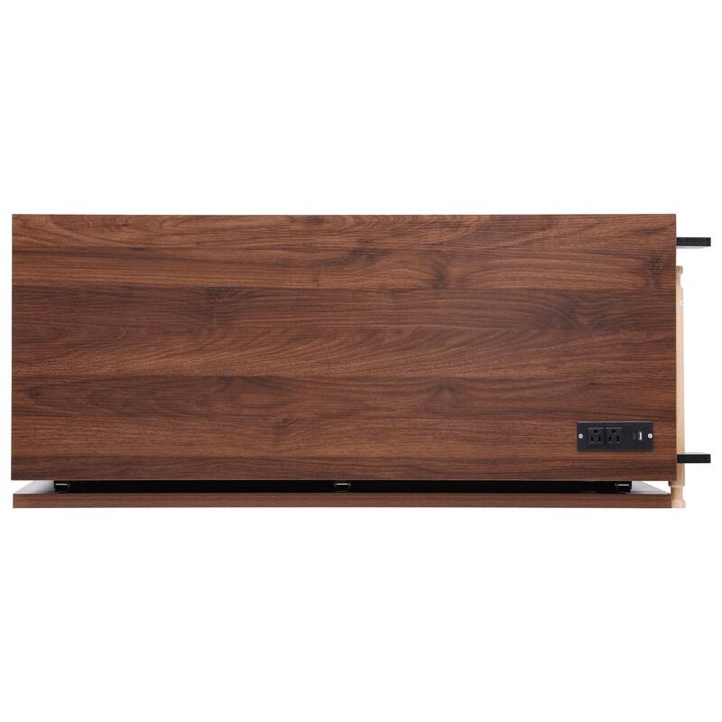 Kitchen Island with Drop Leaf, 3 Doors and 3 Drawers