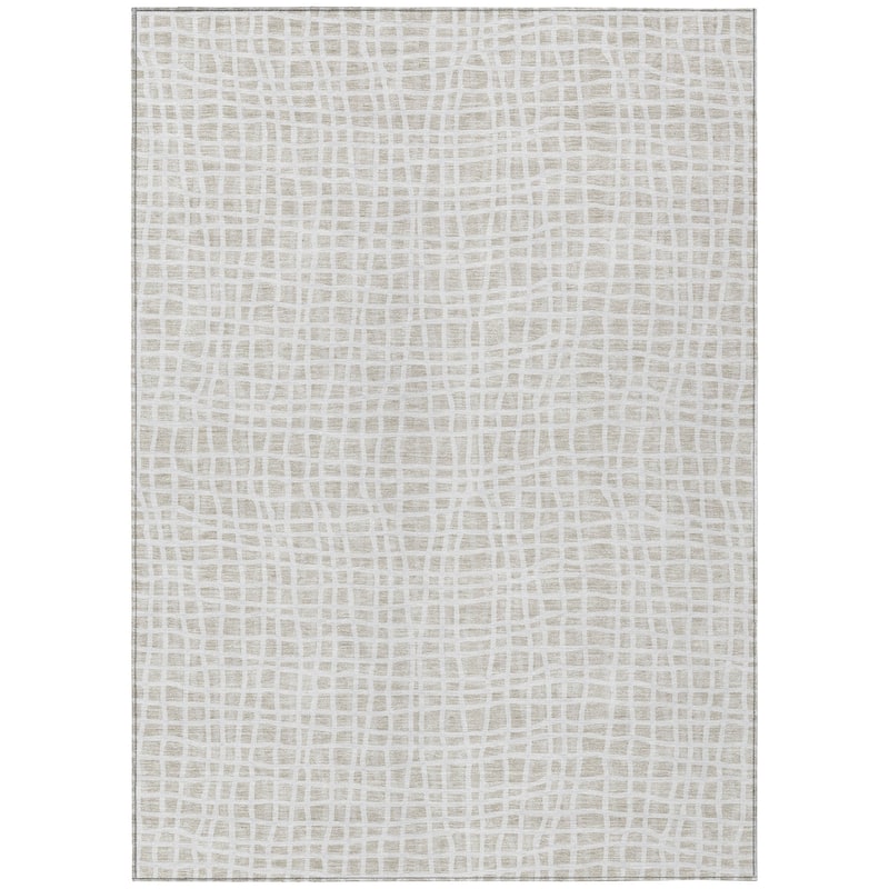 Machine Washable Indoor/ Outdoor Chantille Modern Abstract Rug