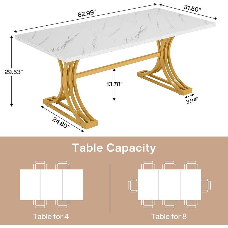 5FT Conference Table, Modern Meeting Table for Office Conference Room