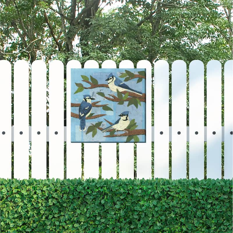 Bluejay Trio All Weather Outdoor Wall Décor