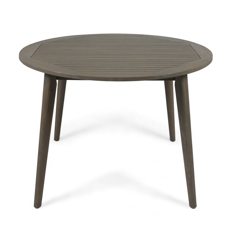 simple and sleek acacia wood dining table - Grey