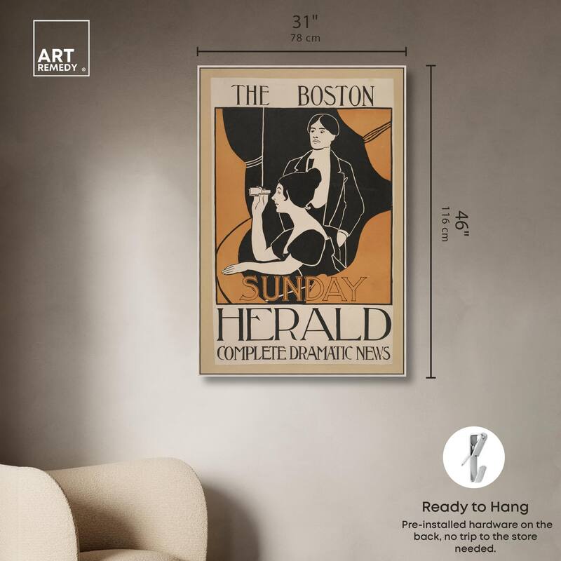 Sunday Herald 1893 Canvas by Art Remedy