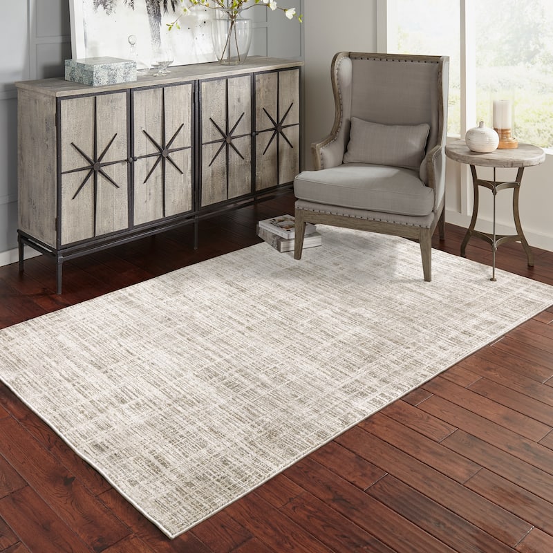 Style Haven Nelson Abstract Etchings Beige/ Ivory Indoor Area Rug