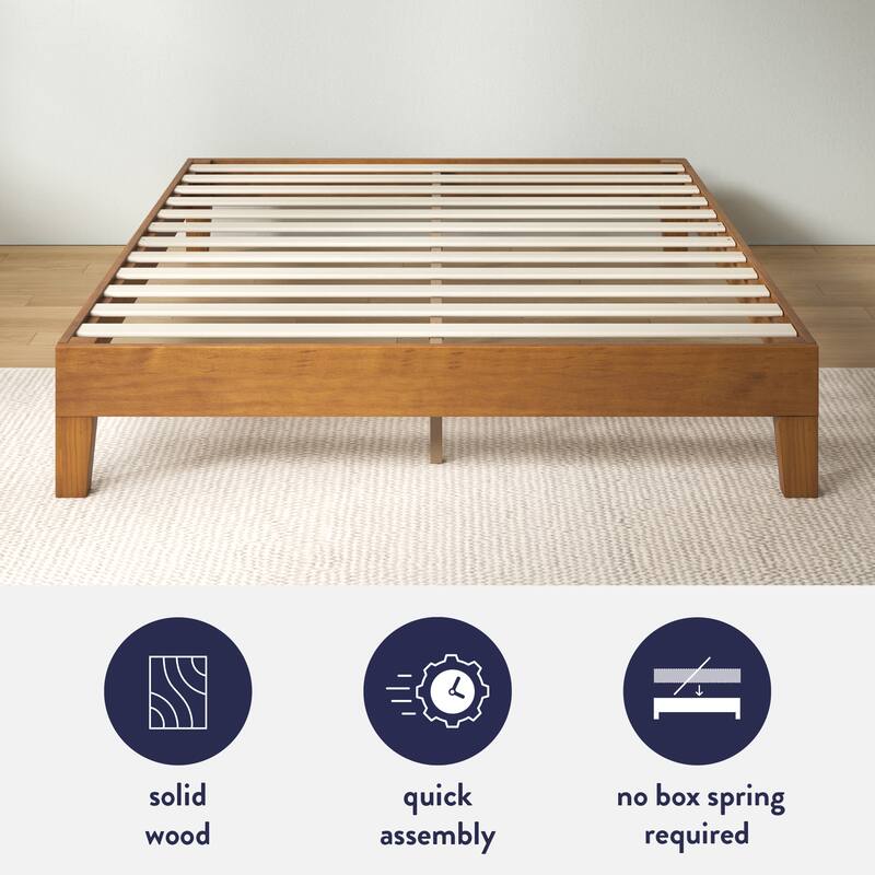 Best Price Mattress Solid Wood 12" Bed Frame