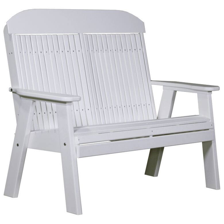 Poly Lumber Classic Bench - 4' - White