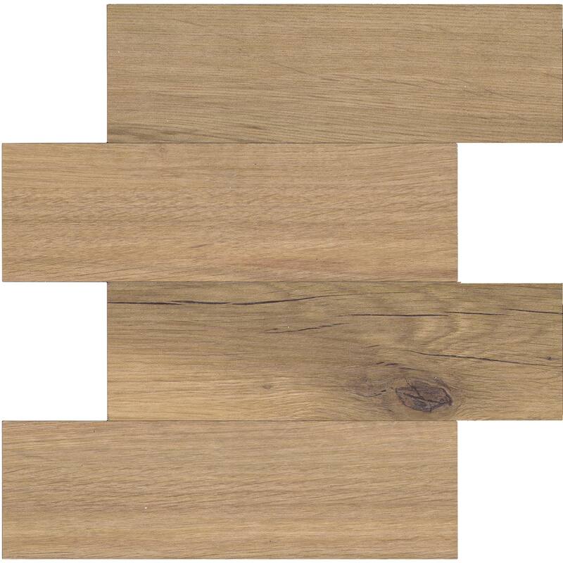 Faux Wood Natural Peel & Stick Wall Tiles