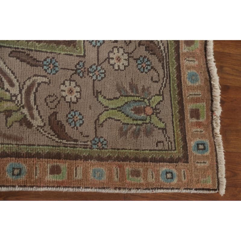 Over-Dyed Tabriz Persian Vintage Area Rug Handmade Wool Carpet - 7'2"x 10'6"