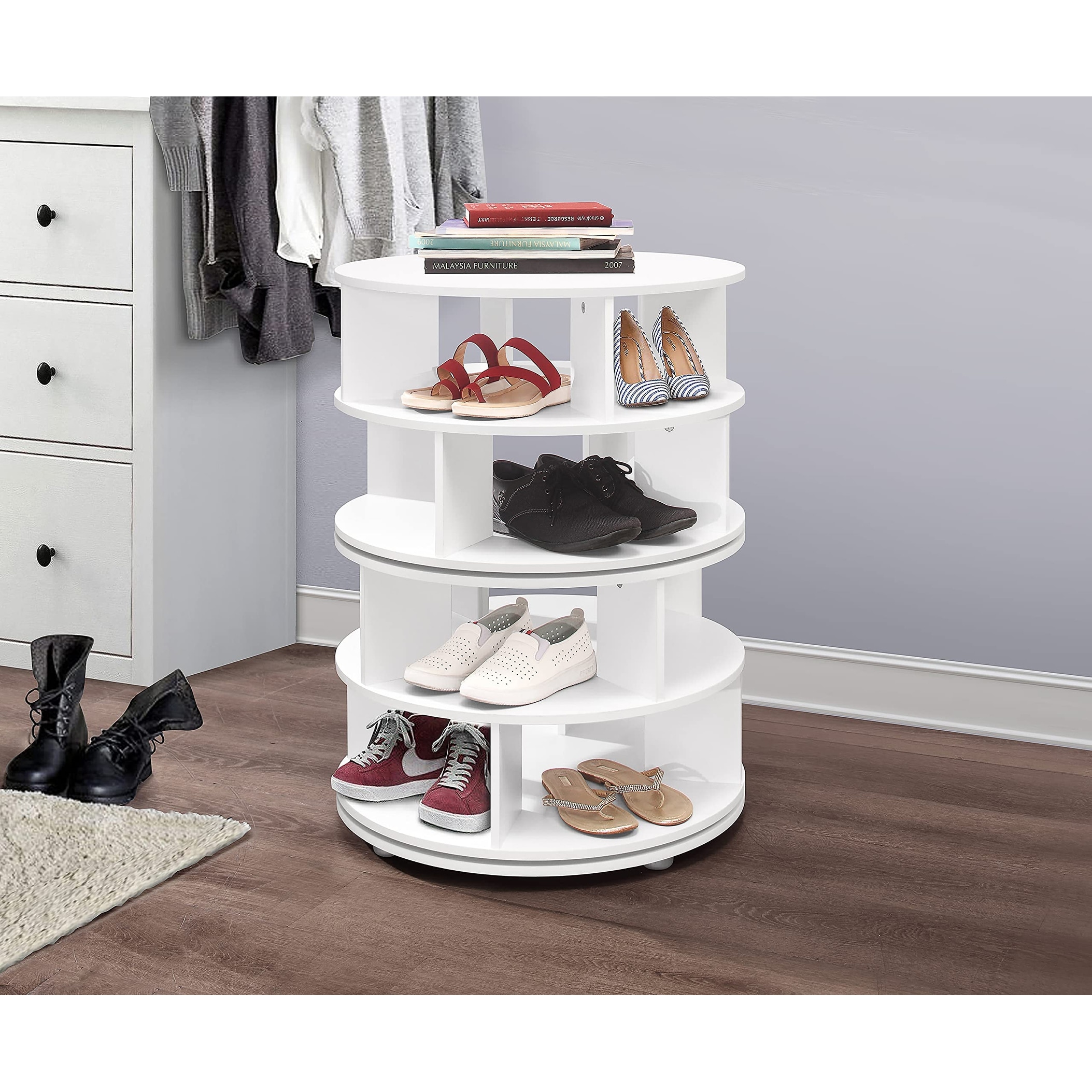 Lazy susan shoe organizer discount