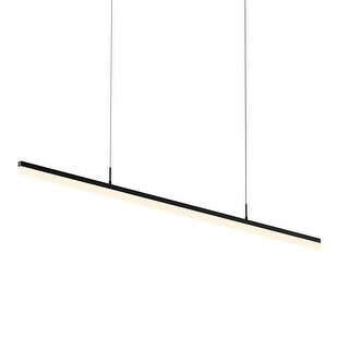 Led 60 Inches Stiletto 60-inch Satin Black LED Pendant - Bed Bath & Beyond - 29205911