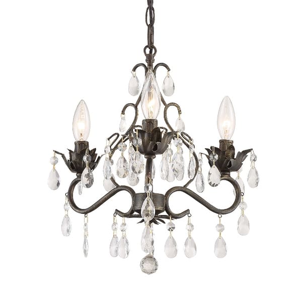 slide 2 of 6, Paris Market 3 Light Mini-Chandelier - 13'' W x 14'' H 13'' W x 14'' H