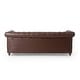 preview thumbnail 11 of 55, Castalia Nailhead Trim Chesterfield Sofa by Christopher Knight Home - 78.75" L x 33.50" W x 28.00" H
