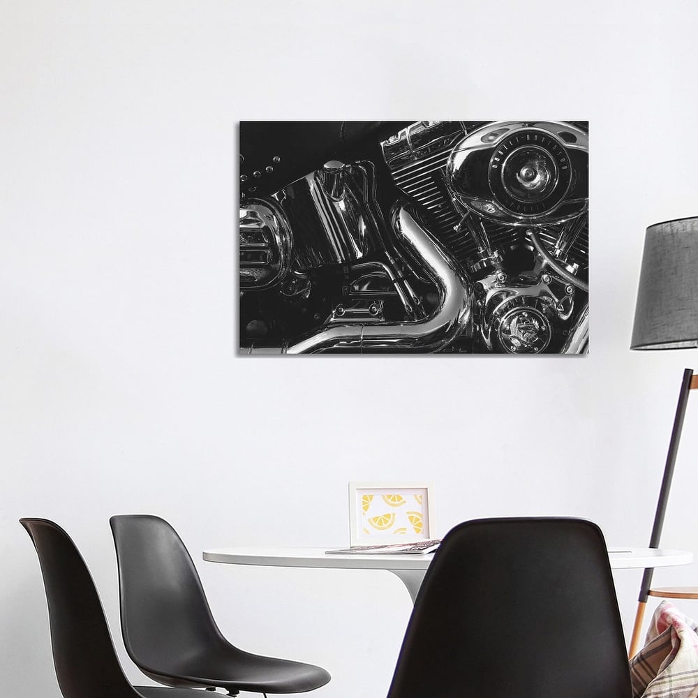 iCanvas "Harley Engine " by Saint and Sailor Studios Canvas Print