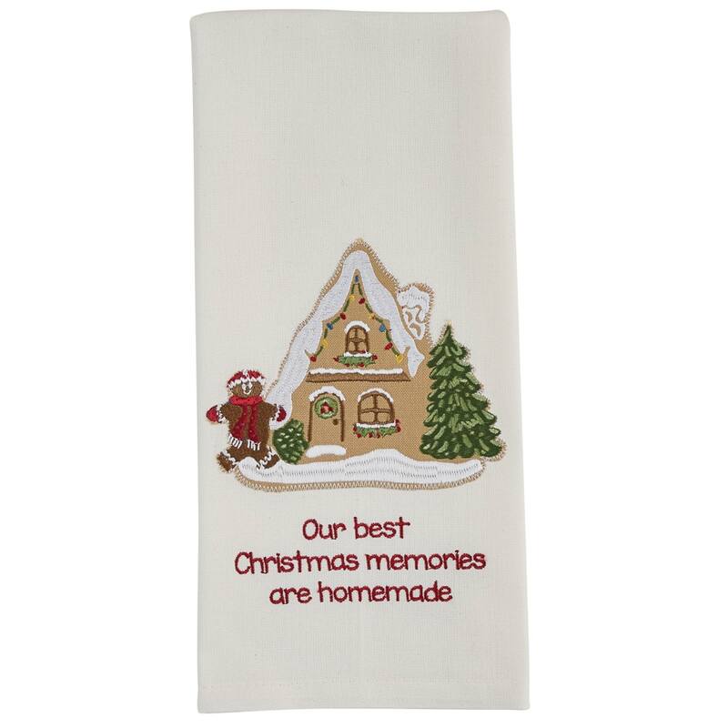 Park Designs Our Best Memories Christmas Dishtowel Set of 2 - 18" X 28"