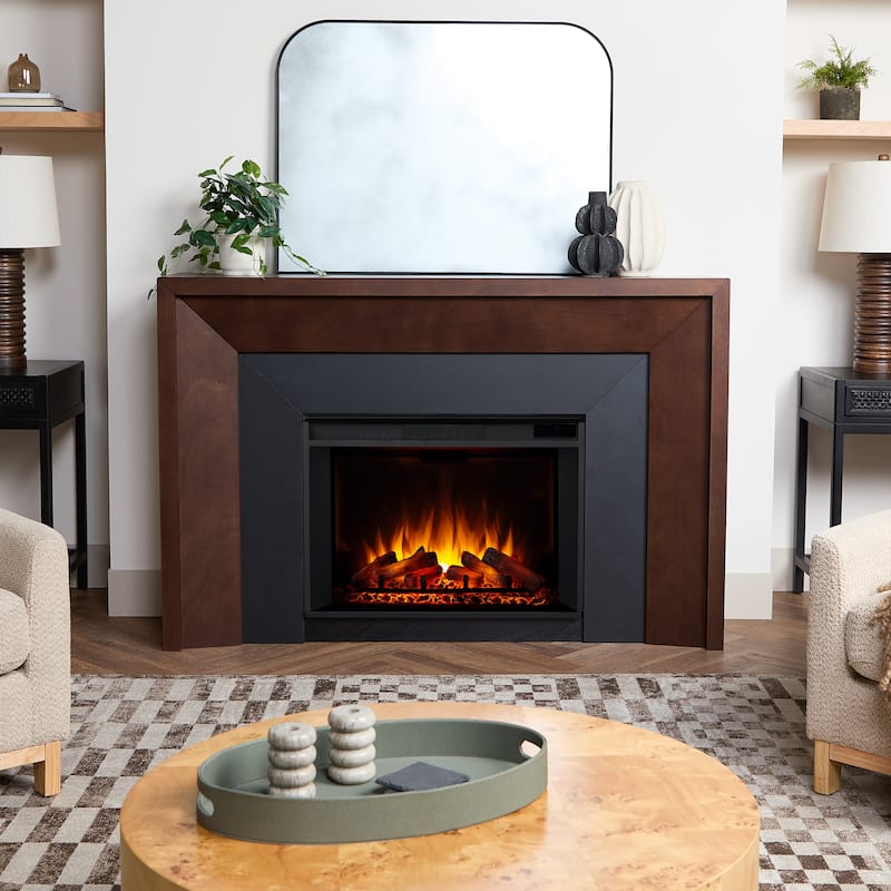 Brooks Grand Electric Fireplace by Real Flame - Dark Clove