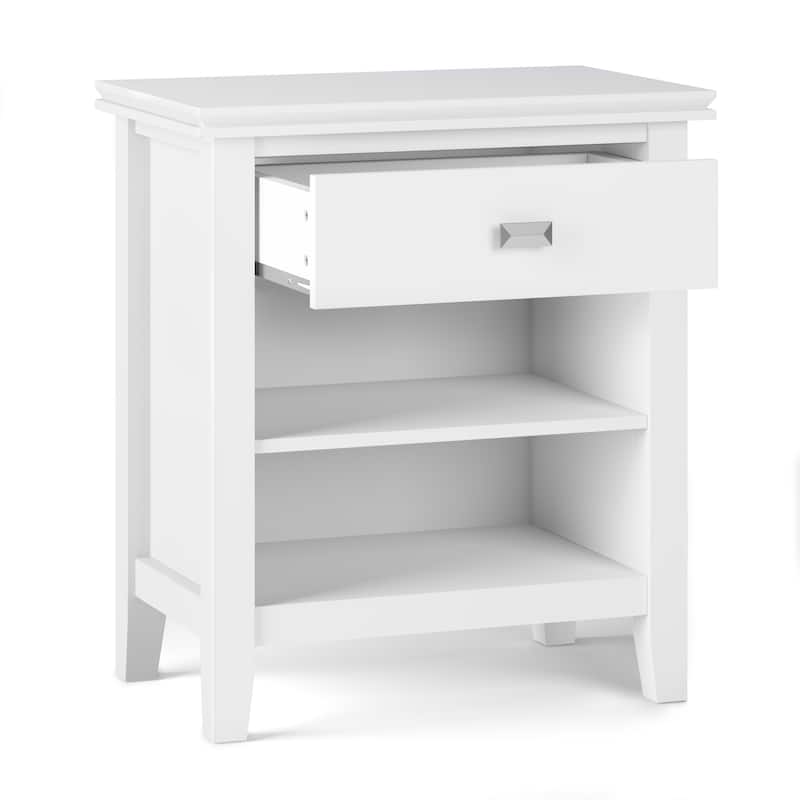 WYNDENHALL Stratford SOLID WOOD 24 inch Wide Bedside Nightstand Table