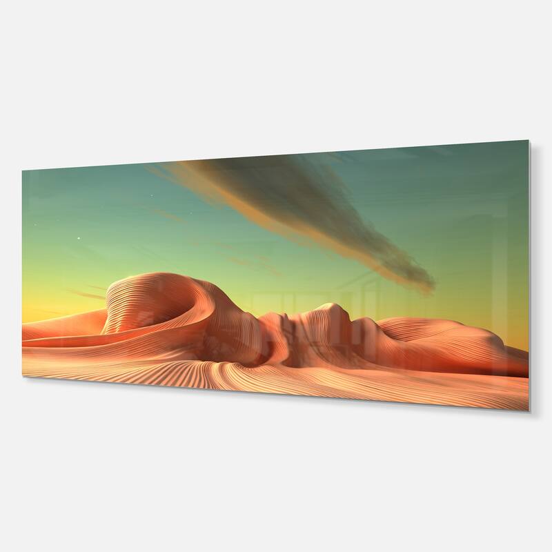 Designart '3D Alien World Surreal Fantasy' Contemporary Metal Wall Art