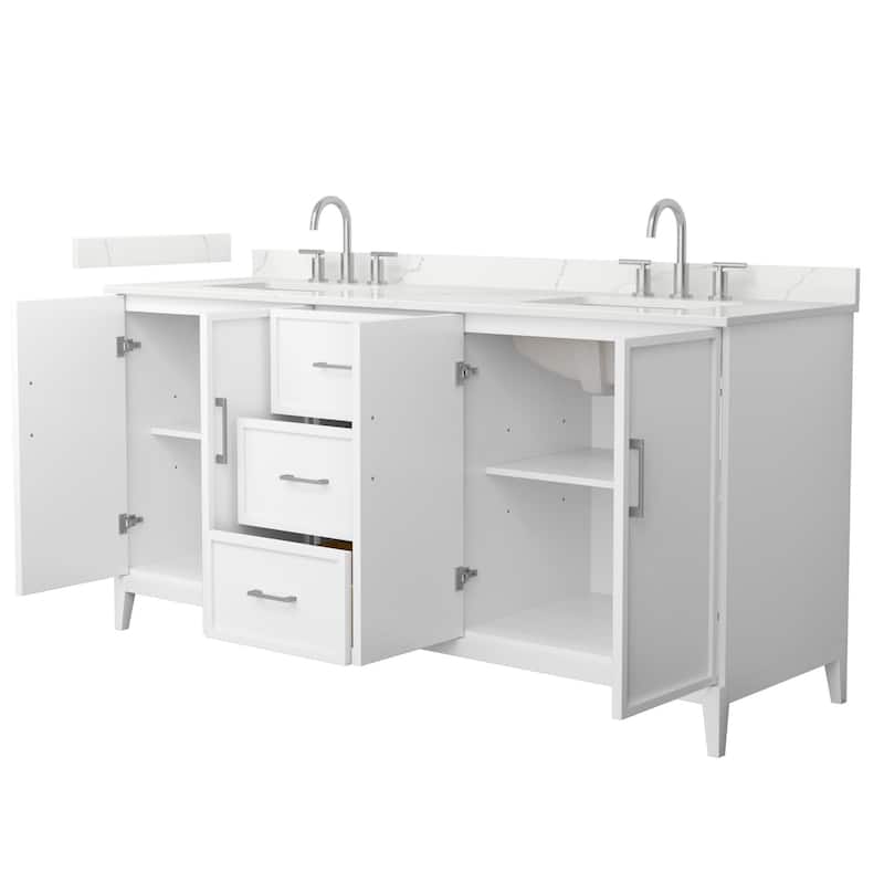 Wyndham Collection WCH717172D-QTZ-US3MXX Elan 72" Free Standing Double