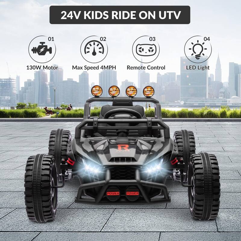 24V Ride on UTV,130w Electric Powered UTV