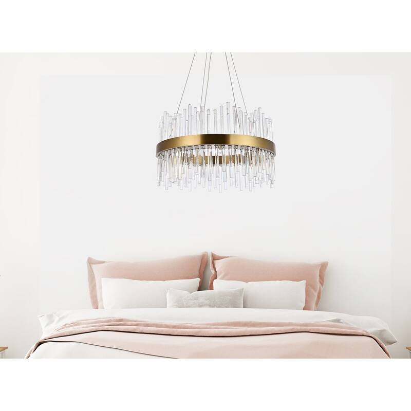 Gold Chandelier Clear Crystal