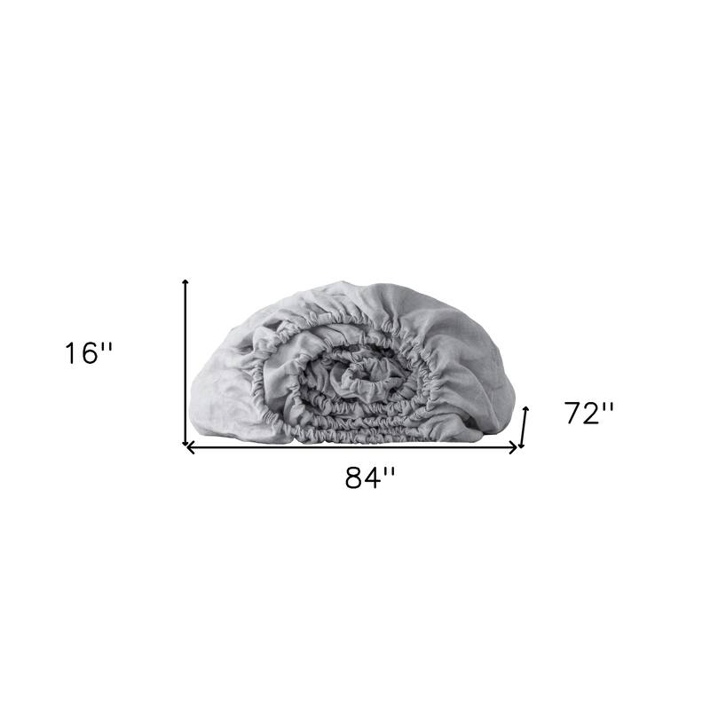 Beige Linen California King Fitted sheet