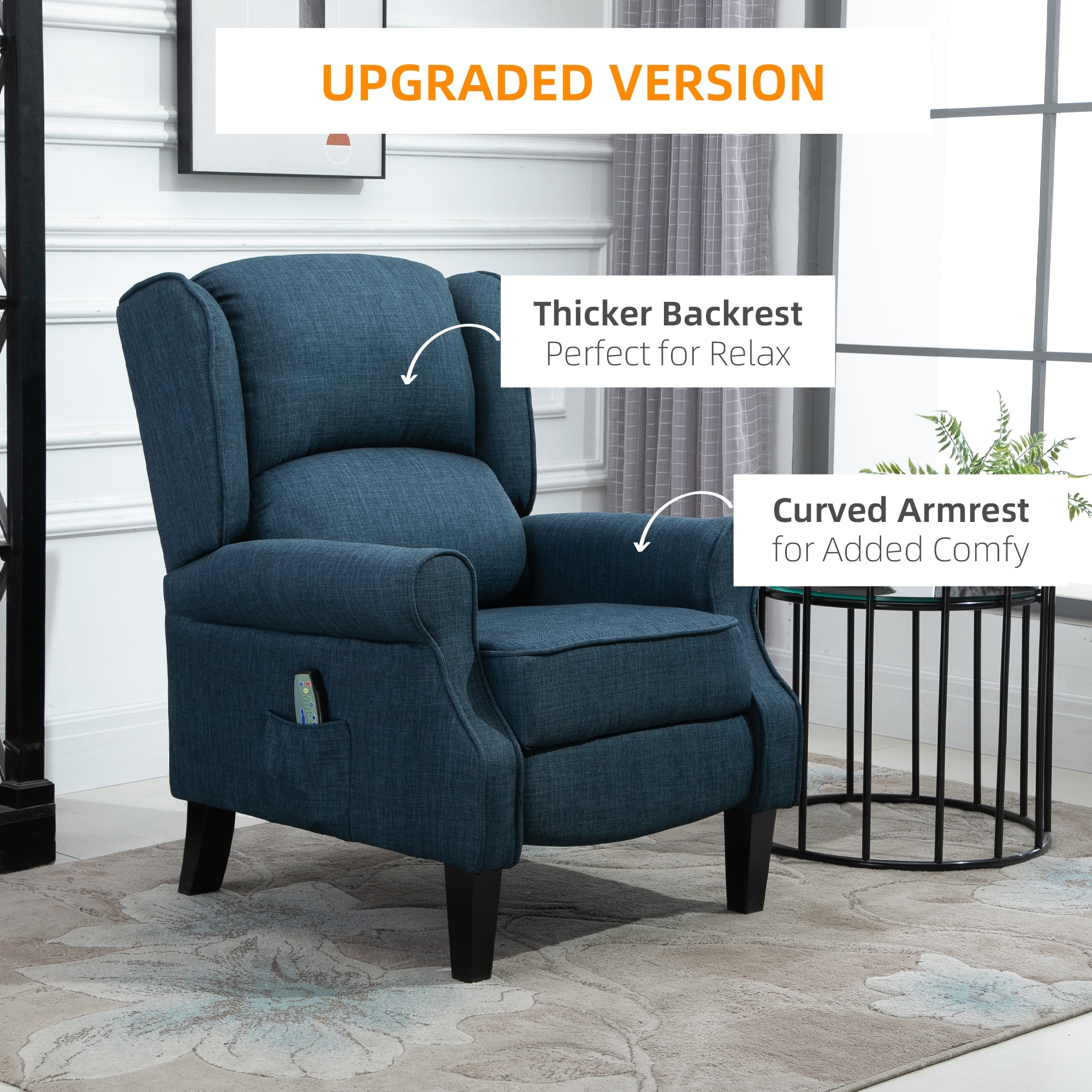 Heated best sale vibrating recliner