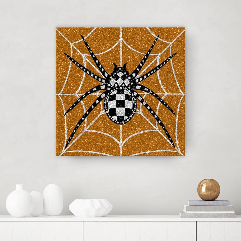 ChiChi Décor 'Glamoween Spider I' Halloween Canvas Wall Art